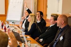 v.l.n.r. Rüdiger Sievers, DanLahiri Agboli, Nadine Weinelt, Carsten Bartsch, Kai Müller